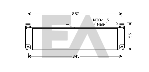 Radiator ulei, ulei motor 37G59001 EACLIMA