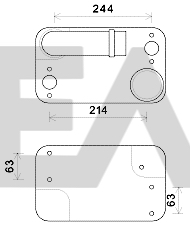 Radiator ulei, ulei motor 37G59007 EACLIMA