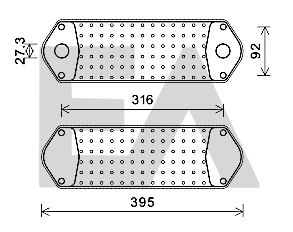 Radiator ulei, ulei motor 37G63003 EACLIMA