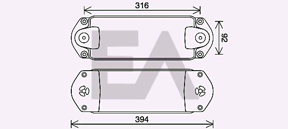 Radiator ulei, ulei motor 37G63004 EACLIMA