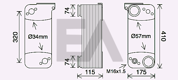 Radiator ulei, ulei motor 37G63005 EACLIMA