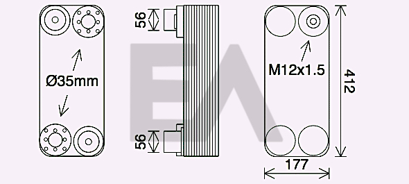 Radiator ulei, ulei motor 37G63007 EACLIMA