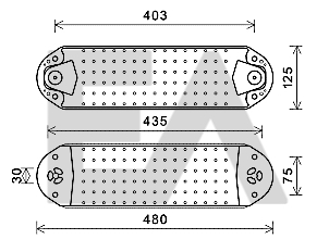 Radiator ulei, ulei motor 37G76003 EACLIMA