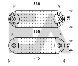 Radiator ulei, ulei motor 37G76005 EACLIMA