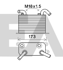 Radiator ulei, ulei motor 37G77017 EACLIMA