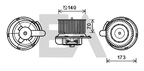 Electromotor, ventilatie interioara 42A45001 EACLIMA