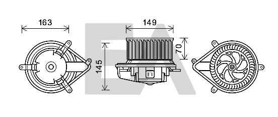 Electromotor, ventilatie interioara 42A60001 EACLIMA