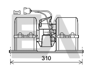 Electromotor, ventilatie interioara 42A76002 EACLIMA