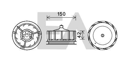 Electromotor, ventilatie interioara 42A76003 EACLIMA