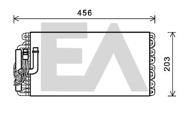 Evaporator,aer conditionat 43B45001 EACLIMA