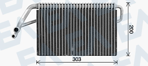 Evaporator,aer conditionat 43B59001 EACLIMA