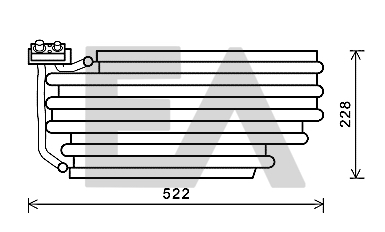 Evaporator,aer conditionat 43B63001 EACLIMA