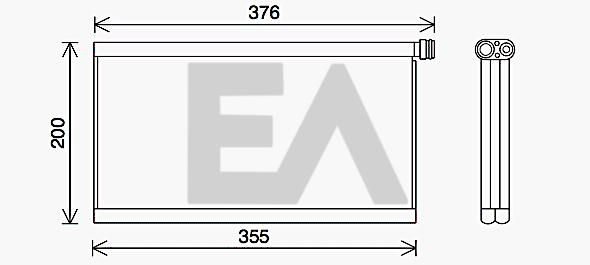 Evaporator,aer conditionat 43B63002 EACLIMA
