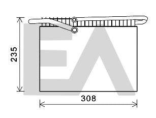 Evaporator,aer conditionat 43B76001 EACLIMA