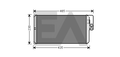 Schimbator caldura, incalzire habitaclu 45C45003 EACLIMA