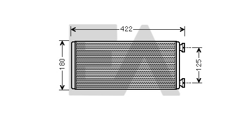 Schimbator caldura, incalzire habitaclu 45C45004 EACLIMA