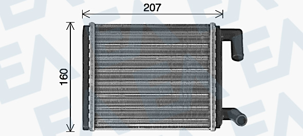 Schimbator caldura, incalzire habitaclu 45C45009 EACLIMA