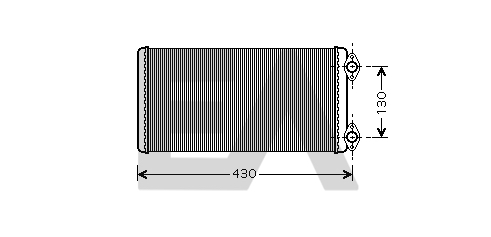 Schimbator caldura, incalzire habitaclu 45C47003 EACLIMA