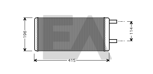 Schimbator caldura, incalzire habitaclu 45C76001 EACLIMA