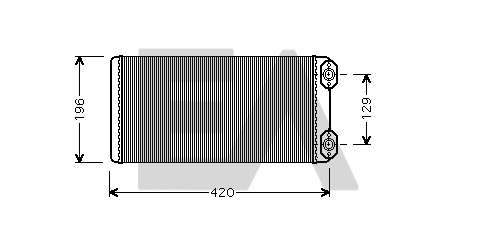 Schimbator caldura, incalzire habitaclu 45C76003 EACLIMA
