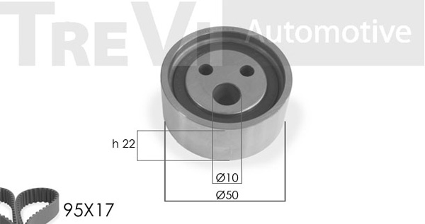 Set curea de distributie KD1002 TREVI AUTOMOTIVE
