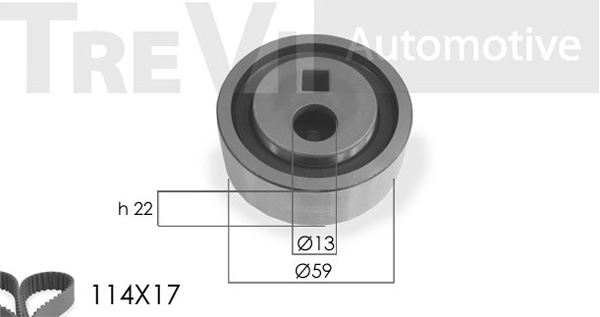 Set curea de distributie KD1019 TREVI AUTOMOTIVE