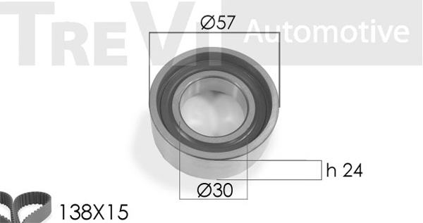 Set curea de distributie KD1026 TREVI AUTOMOTIVE