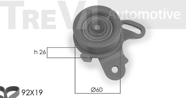 Set curea de distributie KD1032 TREVI AUTOMOTIVE