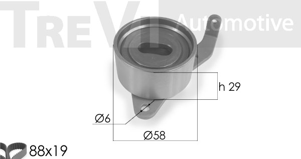 Set curea de distributie KD1135 TREVI AUTOMOTIVE