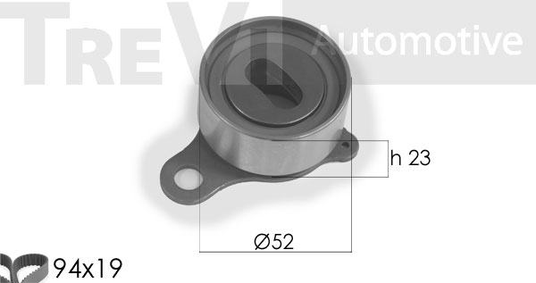 Set curea de distributie KD1136 TREVI AUTOMOTIVE