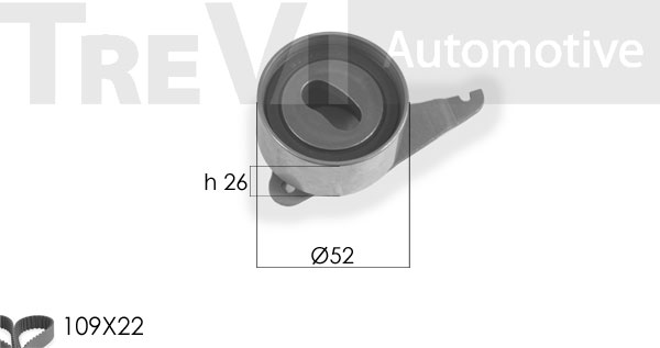 Set curea de distributie KD1152 TREVI AUTOMOTIVE