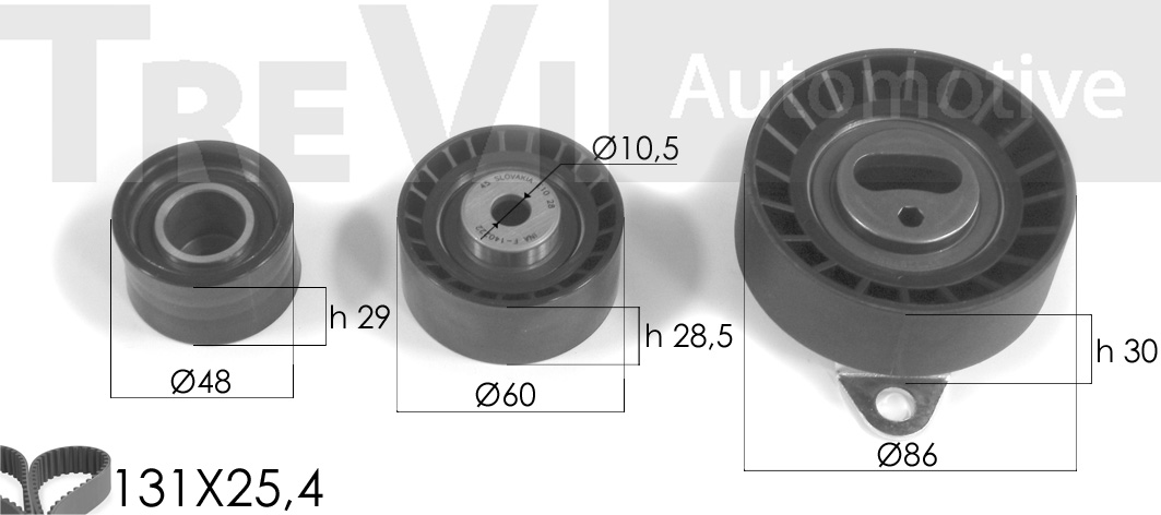 Set curea de distributie KD1182 TREVI AUTOMOTIVE