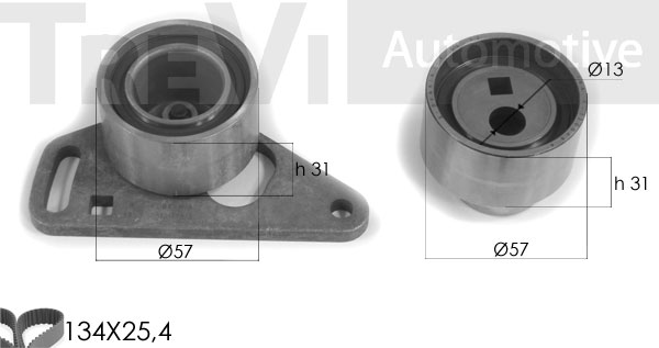 Set curea de distributie KD1189 TREVI AUTOMOTIVE