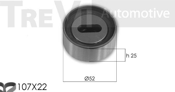 Set curea de distributie KD1308 TREVI AUTOMOTIVE