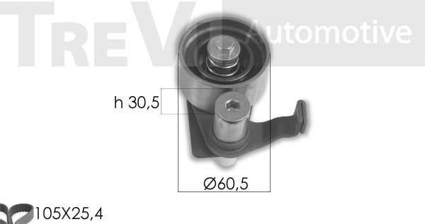 Set curea de distributie KD1410 TREVI AUTOMOTIVE