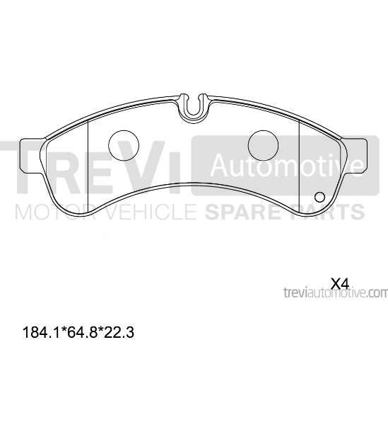 Set placute frana,frana disc PF1658 TREVI AUTOMOTIVE