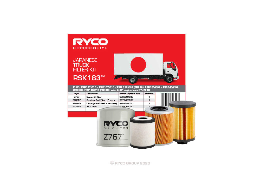 Set filtre RSK183 RYCO
