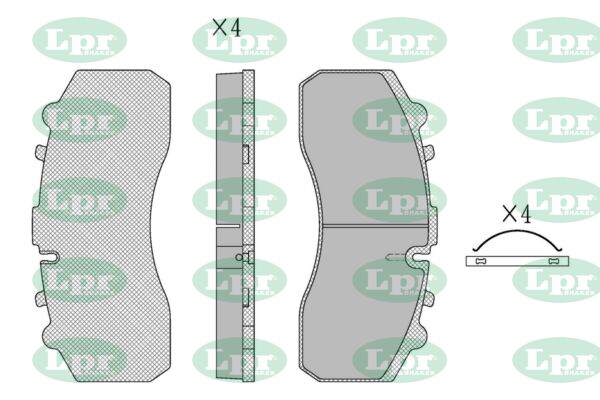 Set placute frana,frana disc 05P1173 LPR-CN