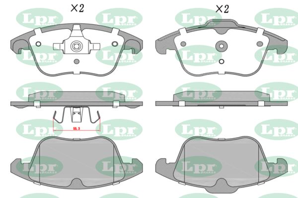 Set placute frana,frana disc 05P1480 LPR-CN
