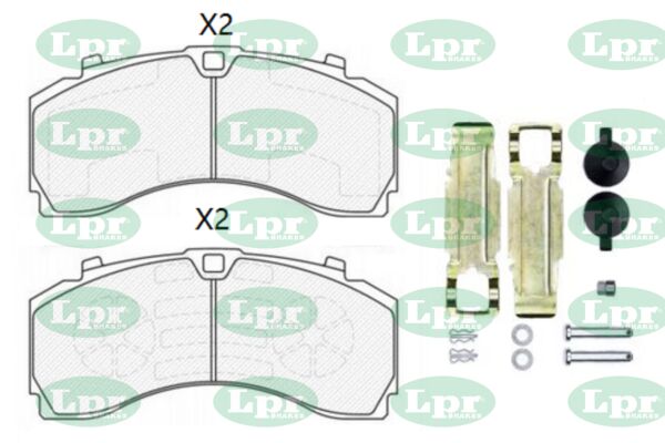 Set placute frana,frana disc 05P1777K LPR-CN