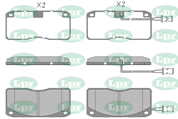 Set placute frana,frana disc 05P500 LPR-CN