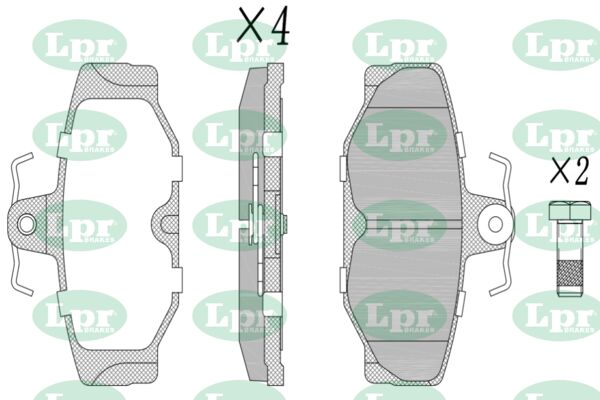 Set placute frana,frana disc 05P677 LPR-CN
