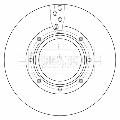Disc frana BBD32595 BORG & BECK