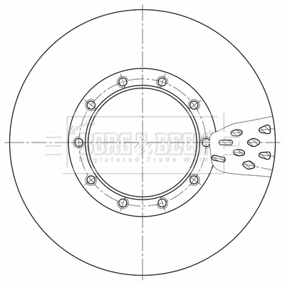 Disc frana BBD32596 BORG & BECK