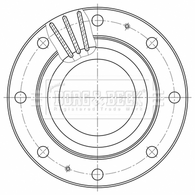 Disc frana BBD32597 BORG & BECK