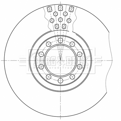 Disc frana BBD32598 BORG & BECK