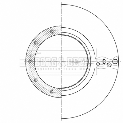 Disc frana BBD32606 BORG & BECK