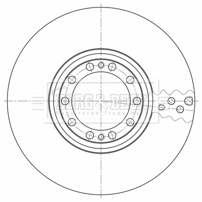Disc frana BBD32609 BORG & BECK