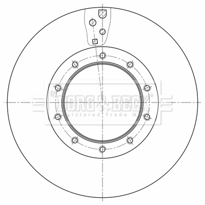 Disc frana BBD32612 BORG & BECK