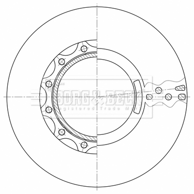 Disc frana BBD32614 BORG & BECK